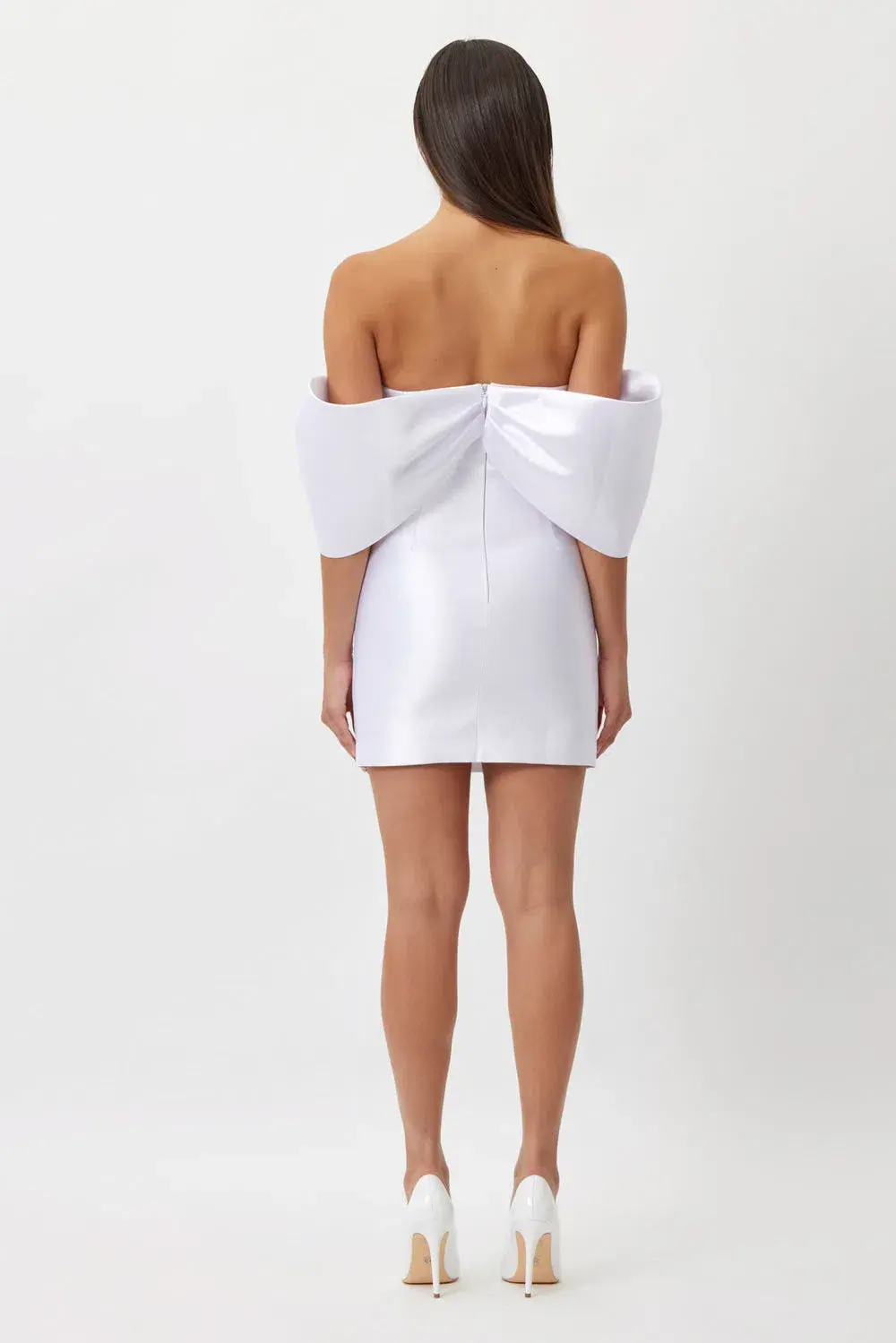 Bianca & Bridgett Eden Mini Dress White Size 10 for rent on The Volte - main image