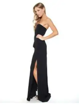 Shona Joy Midnight Meeting Maxi Dress Size Black AU 6 for rent on The Volte - image 3