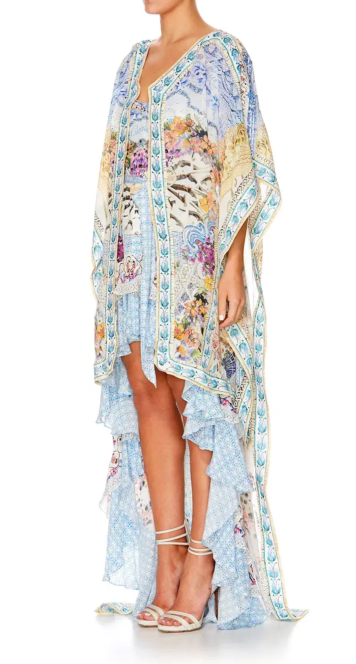 Camilla Drape Long Back Overlay Girl Next Door Print One Size for rent on The Volte - main image