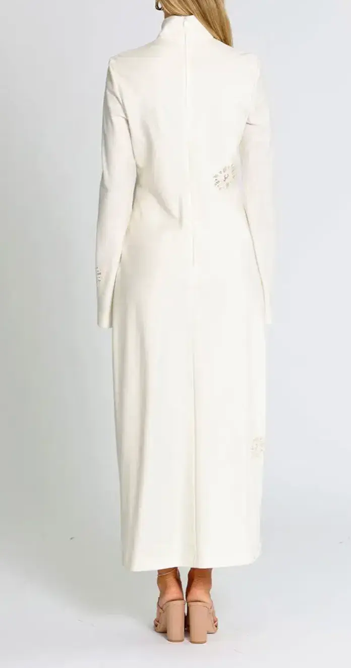 Camilla and Marc Viola Midi Dress Cream Size 8 for rent on The Volte - main image