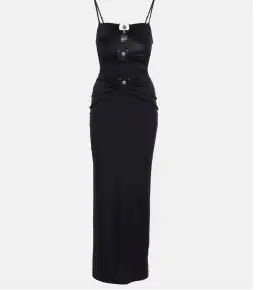 Christopher Esber Pierced Orbit Column Midi Dress Black Size 6 for rent on The Volte - image 5