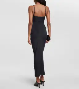 Christopher Esber Pierced Orbit Column Midi Dress Black Size 6 for rent on The Volte - image 3