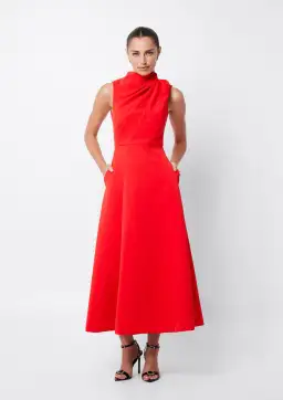 Mossman Cosmic Maxi Dress Red Size 8 for rent on The Volte - image 1