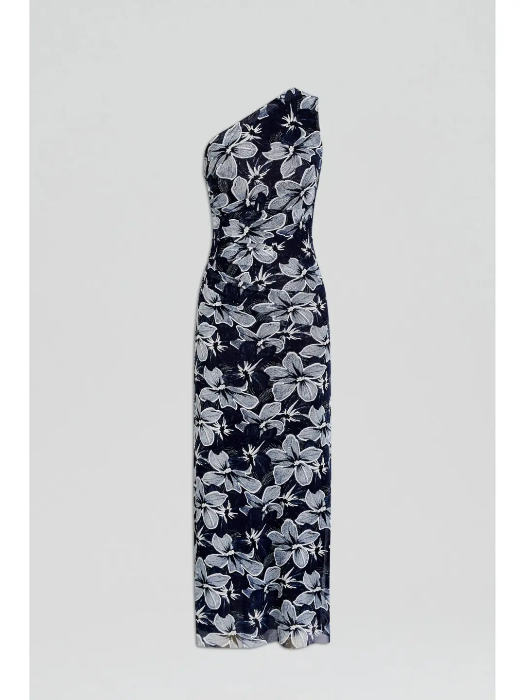 Scanlan Theodore Italian Floral Mesh Dress Navy Size AU 6 for rent on The Volte - main image