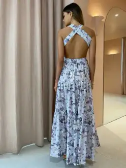 Bec & Bridge Gardenia Cotton Maxi Dress Multi Size AU 8 for rent on The Volte - image 3