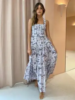 Bec & Bridge Gardenia Cotton Maxi Dress Multi Size AU 8 for rent on The Volte - image 1