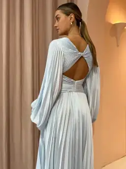 Acler Palms Dress in Sky Blue Size AU 10 for rent on The Volte - image 3