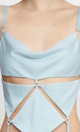 Bec & Bridge Diamond Days Strap Cropped Top & Evangeline Maxi Skirt Set Blue Size 8 / AU 8 for rent on The Volte - image 5