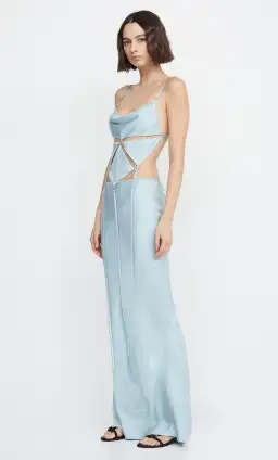 Bec & Bridge Diamond Days Strap Cropped Top & Evangeline Maxi Skirt Set Blue Size 8 / AU 8 for rent on The Volte - image 3