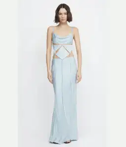 Bec & Bridge Diamond Days Strap Cropped Top & Evangeline Maxi Skirt Set Blue Size 8 / AU 8 for rent on The Volte - image 1