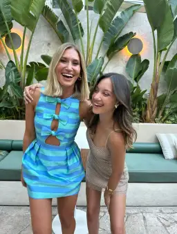 Rebecca Vallance Seychelles Bow Mini Dress Blue Size 6 for rent on The Volte - image 4