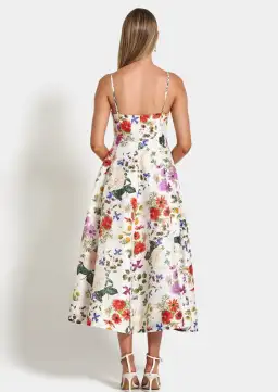 Sofia The Label Evie Midi Dress in Enchanted Floral Size 8 for rent on The Volte - image 3
