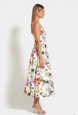Sofia The Label Evie Midi Dress in Enchanted Floral Size 8 for rent on The Volte - image 2