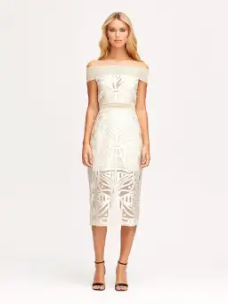 Alice McCall Lunar Eclipse Midi Dress Cream Size 6/8 for rent on The Volte - image 1