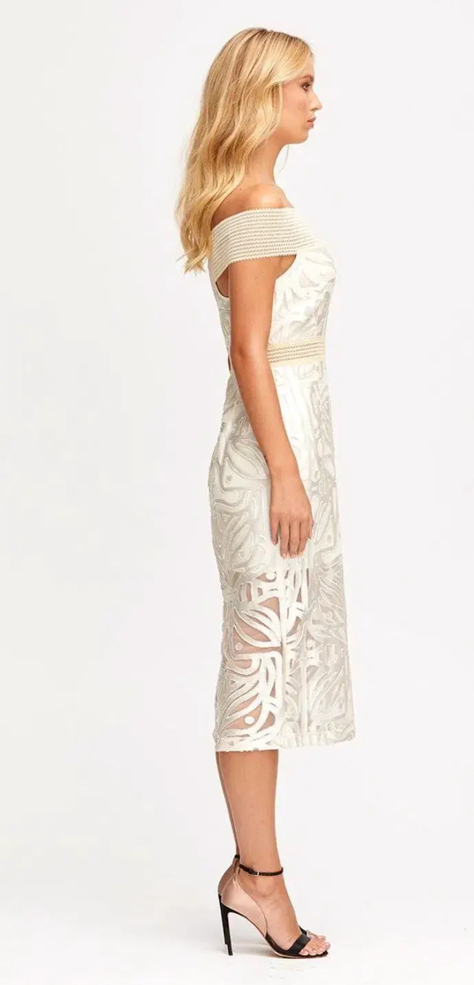 Alice McCall Lunar Eclipse Midi Dress Cream Size 6/8 for rent on The Volte - main image