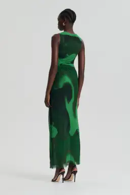 Scanlan Theodore Italian Watercolour Print Dress in Safari Size 8 for rent on The Volte - image 3