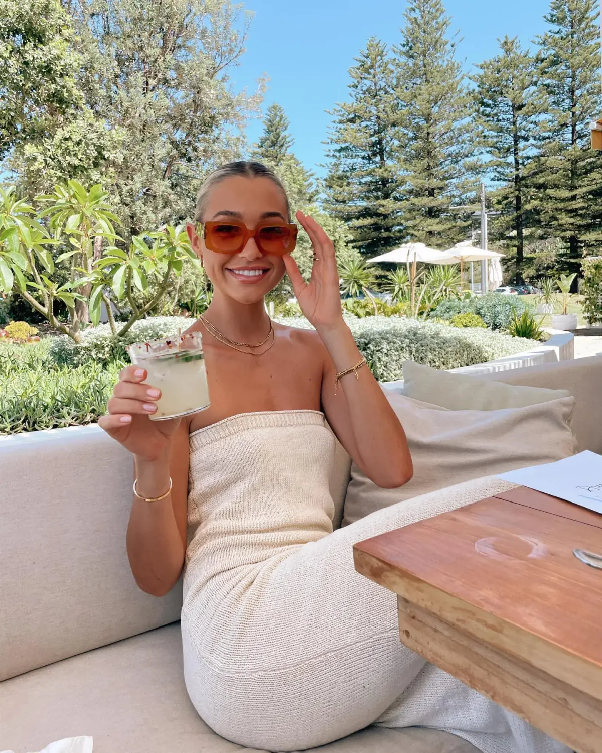 One Mile The Label Cora Maxi Dress in Butter Size M / AU 10 - Image 5