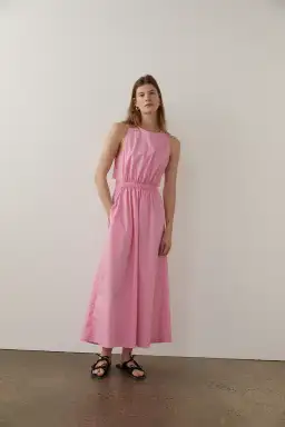 Blanca Edi Sleeveless Maxi Dress Pink Size 10 for rent on The Volte - image 1