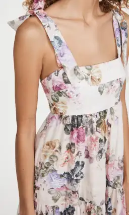 Zimmermann Brighton Tie Shoulder Midi Dress Floral Size 2/Au 12 for rent on The Volte - image 6