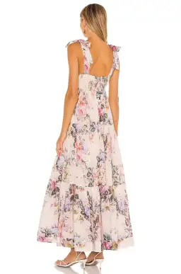 Zimmermann Brighton Tie Shoulder Midi Dress Floral Size 2/Au 12 for rent on The Volte - image 5
