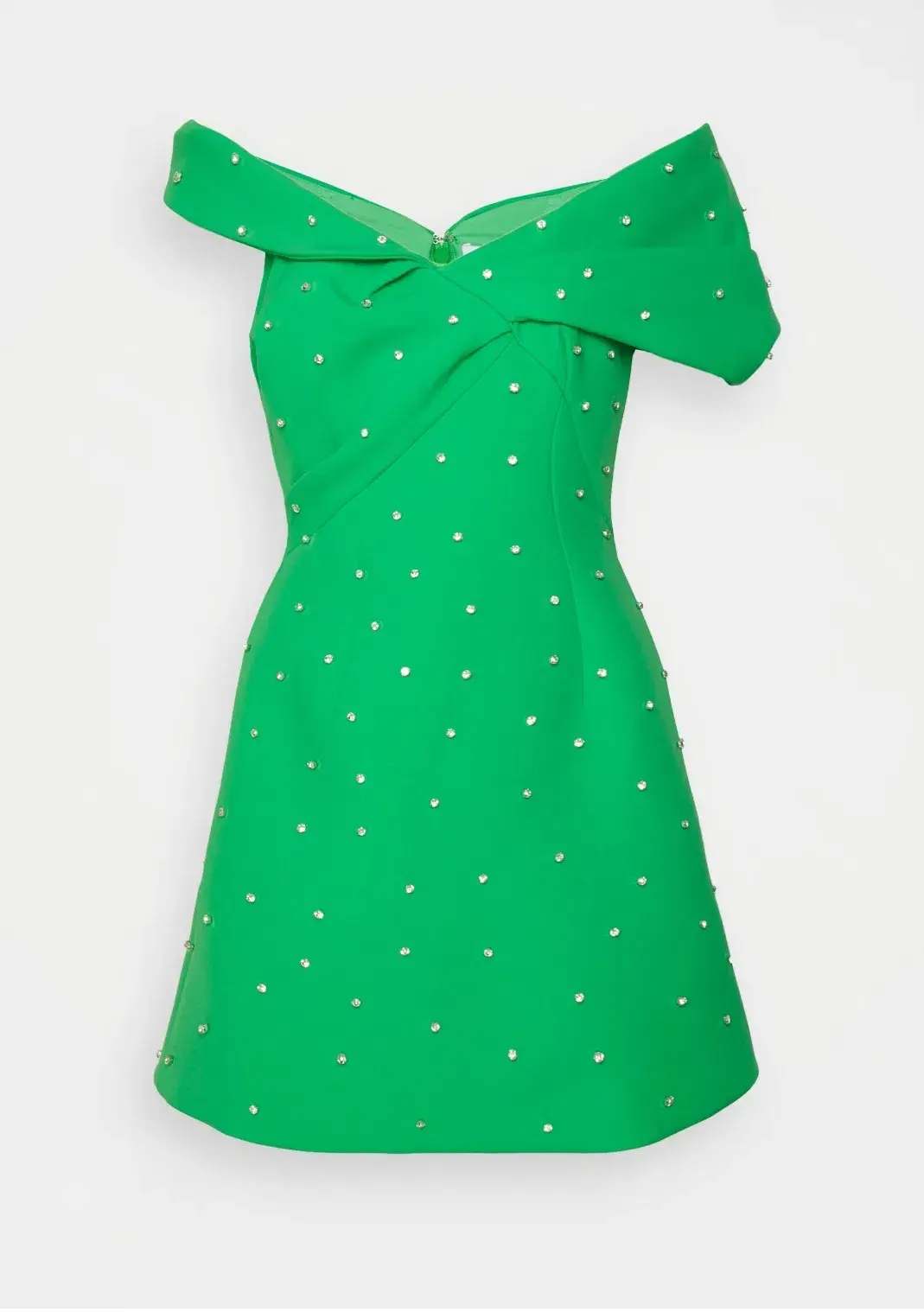 Rachel Gilbert Matteo Beaded Mini Dress Green Size 4/AU14 for rent on The Volte - main image