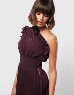 Mossman Lady Like Dress Burgundy Size 6 for rent on The Volte - image 3