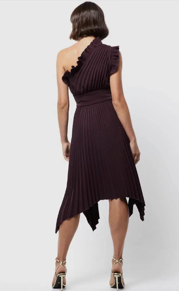 Mossman Lady Like Dress Burgundy Size 6 for rent on The Volte - main image