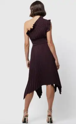 Mossman Lady Like Dress Burgundy Size 6 for rent on The Volte - image 2