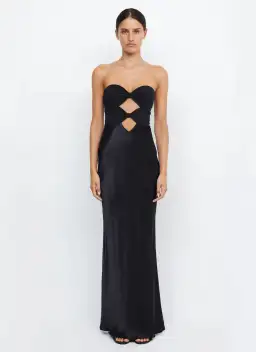 Bec & Bridge Halle Strapless Dress Black Size 8 for rent on The Volte - image 1