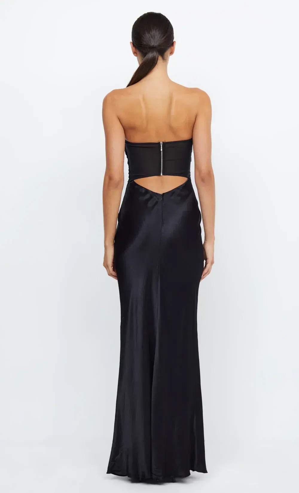 Bec & Bridge Halle Strapless Dress Black Size 8 for rent on The Volte - main image