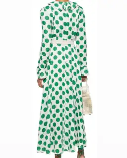 Zimmermann Amari Plunge Frill Long Dress Green Size 10 for rent on The Volte - image 7