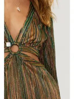 Suboo Ana Cut Out Maxi Dress in Multi Size AU 6 for rent on The Volte - image 2