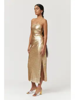 Suboo Pyra Strappy Maxi Dress Gold Size Small / AU 8 for rent on The Volte - image 2