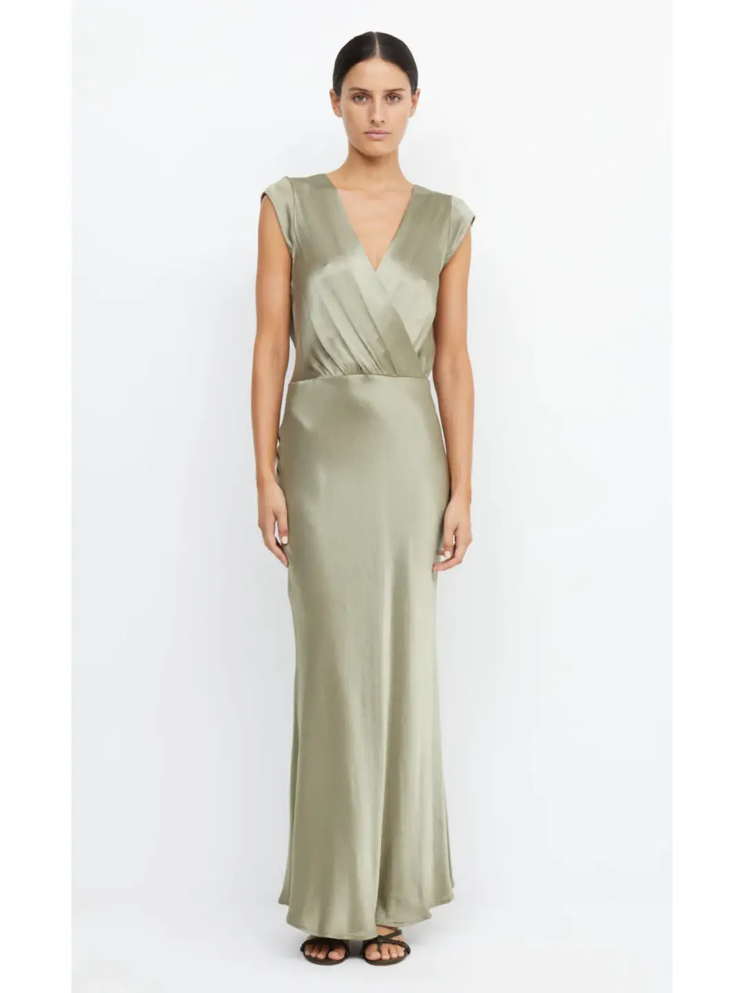 Bec & Bridge Moon Dance Maxi Dress Sage Size AU 16 for rent on The Volte - main image