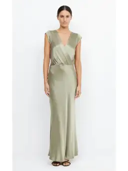 Bec & Bridge Moon Dance Maxi Dress Sage Size AU 16 for rent on The Volte - image 1