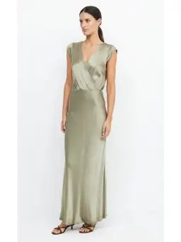 Bec & Bridge Moon Dance Maxi Dress Sage Size AU 16 for rent on The Volte - image 2