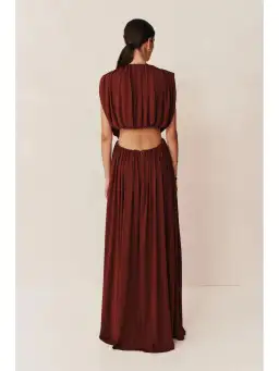 Esse Studios Gossamer Maxi Dress Tempranillo Size AU 8 for rent on The Volte - image 3