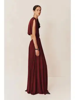 Esse Studios Gossamer Maxi Dress Tempranillo Size AU 8 for rent on The Volte - image 2