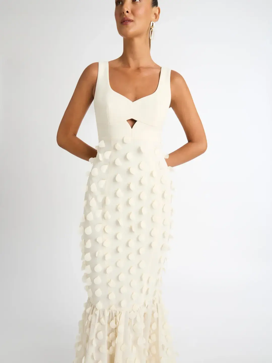 Sheike Imani Dress Cream Size 16 for rent on The Volte - main image