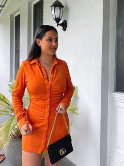 With Jean Andy dress in maple S for rent on The Volte - image 1