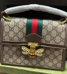Gucci Queen Margot Bee Clasp Bag Print Big