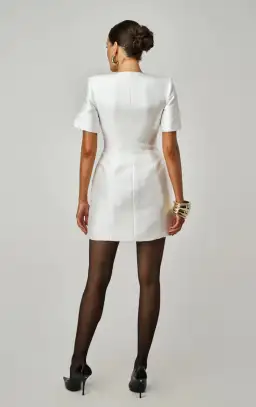 Lillian Khallouf Samar Mini Dress Natural Size 12 for rent on The Volte - image 3