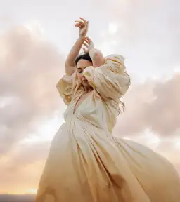 Rooh Collective Birthday Gown in Sun Ombre Size 10 for rent on The Volte - image 2