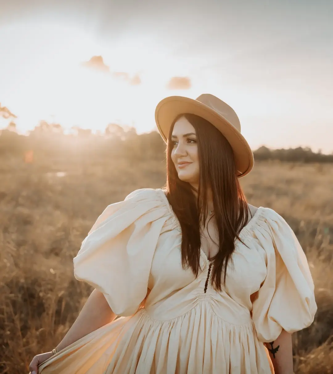 Rooh Collective Birthday Gown in Sun Ombre Size 10 for rent on The Volte - main image