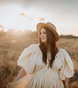 Rooh Collective Birthday Gown in Sun Ombre Size 10 for rent on The Volte - image 6