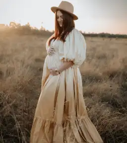 Rooh Collective Birthday Gown in Sun Ombre Size 10 for rent on The Volte - image 7