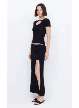 Bec & Bridge Caspian Knit Maxi Skirt Black Size AU 6 for rent on The Volte - image 2