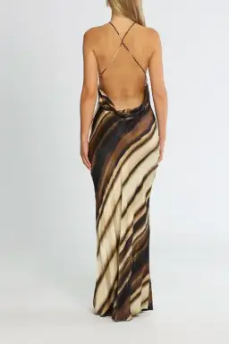 Bec & Bridge Watercolour Maxi Dress Print Size 8 for rent on The Volte - image 3