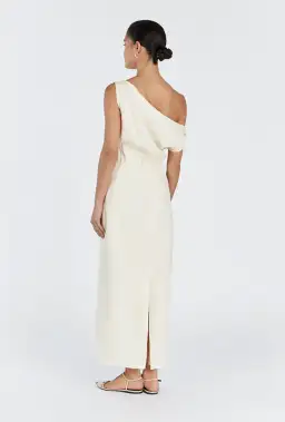 Dissh Cass Buttermilk Linen Midi Dress for rent on The Volte - image 5