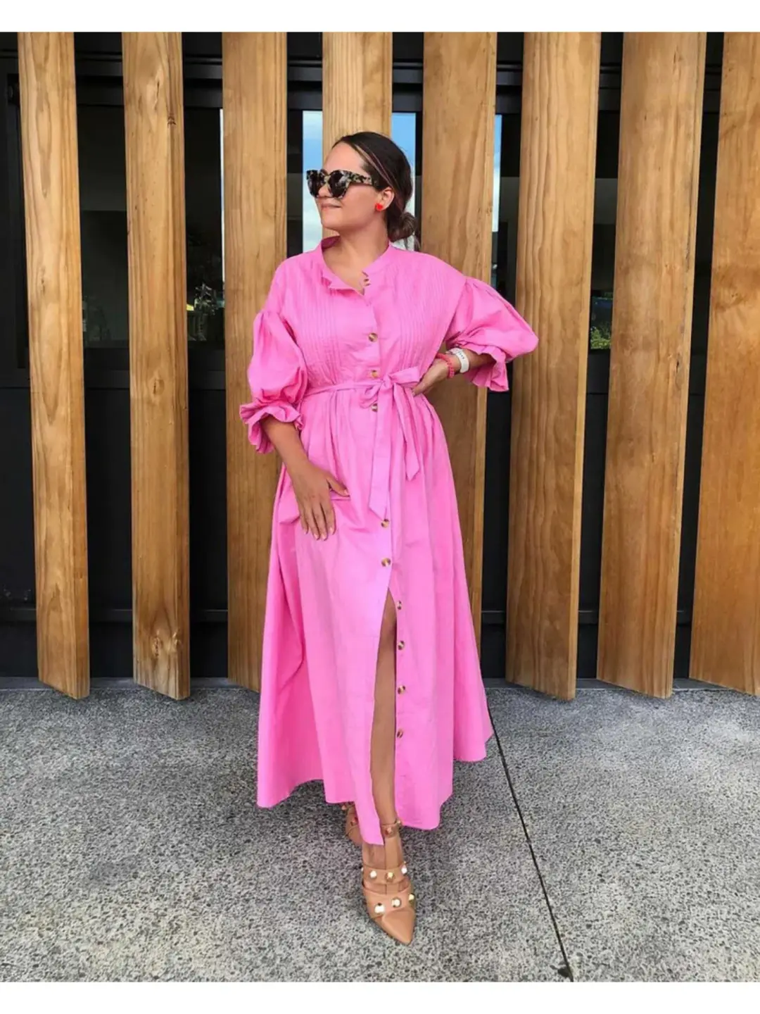 La Boheme Poppy Dress Bubblegum Pink One Size for rent on The Volte - main image